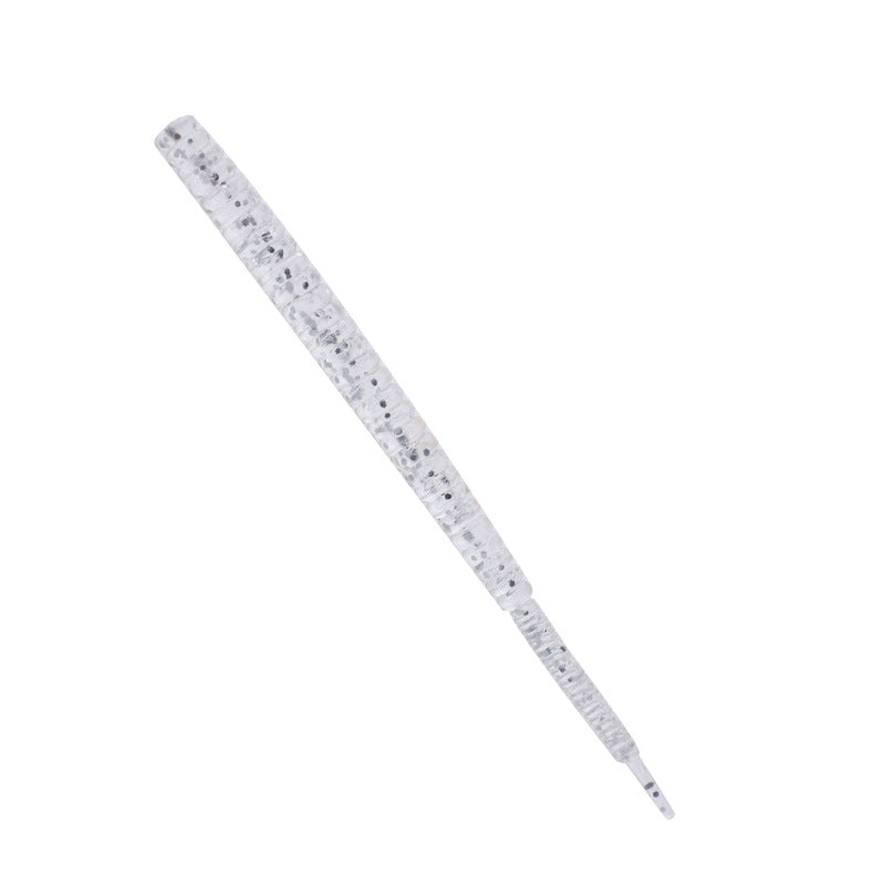 20Pcs Packed Rock Fishing Thread Needle Tail Soft Lures, Worm Bait for Bass & Topmouth Culter