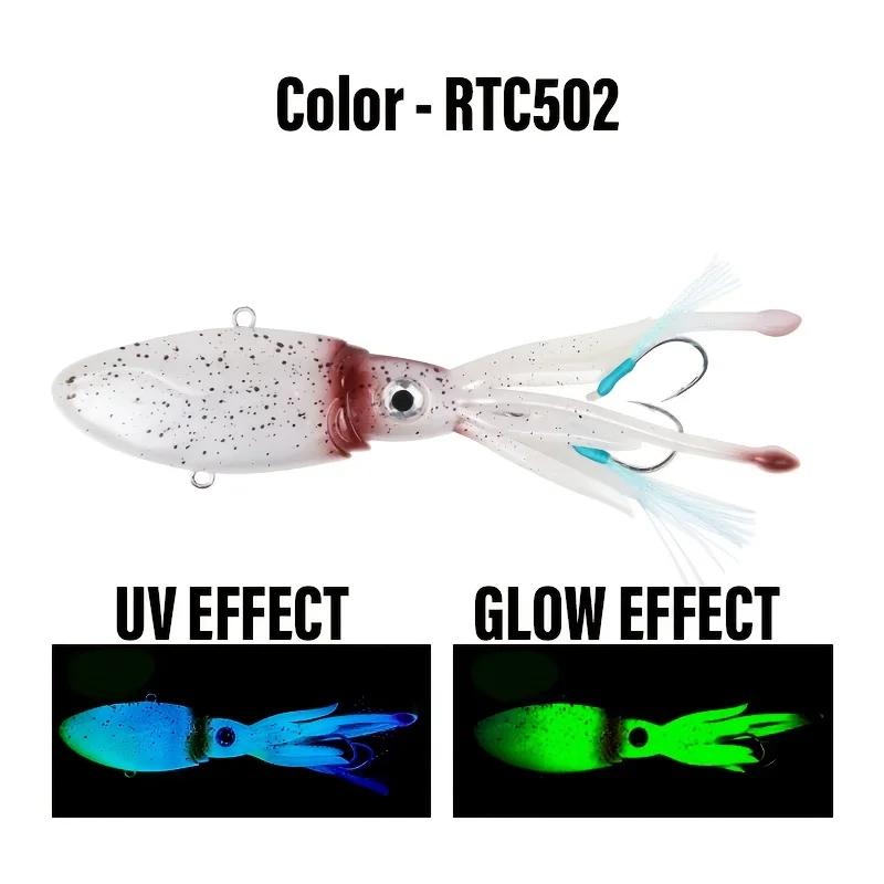 170G/200G/250G UV Glow Fishing Soft Lure Octopus Calamar Pesca Mar Sea Fishing Jigs Fishing Lures Swimbait Lures