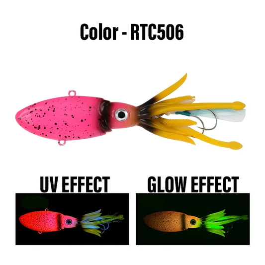 170G/200G/250G UV Glow Fishing Soft Lure Octopus Calamar Pesca Mar Sea Fishing Jigs Fishing Lures Swimbait Lures