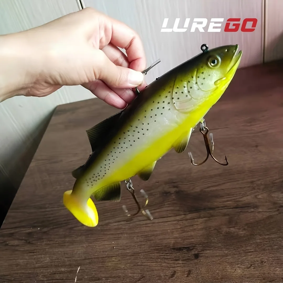 30cm 400g Slow Pitch Jig with Anti-Bite Hook - Heavy Duty Jigging Lure for Deep Sea, Offshore & Bottom Fishing