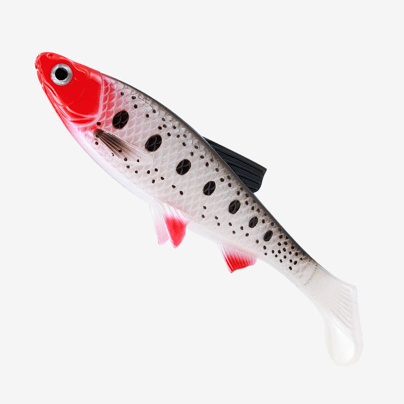 38g Large T-Tail Soft Swimbait - Realistic Fish Fin Lure for Saltwater & Freshwater Fishing