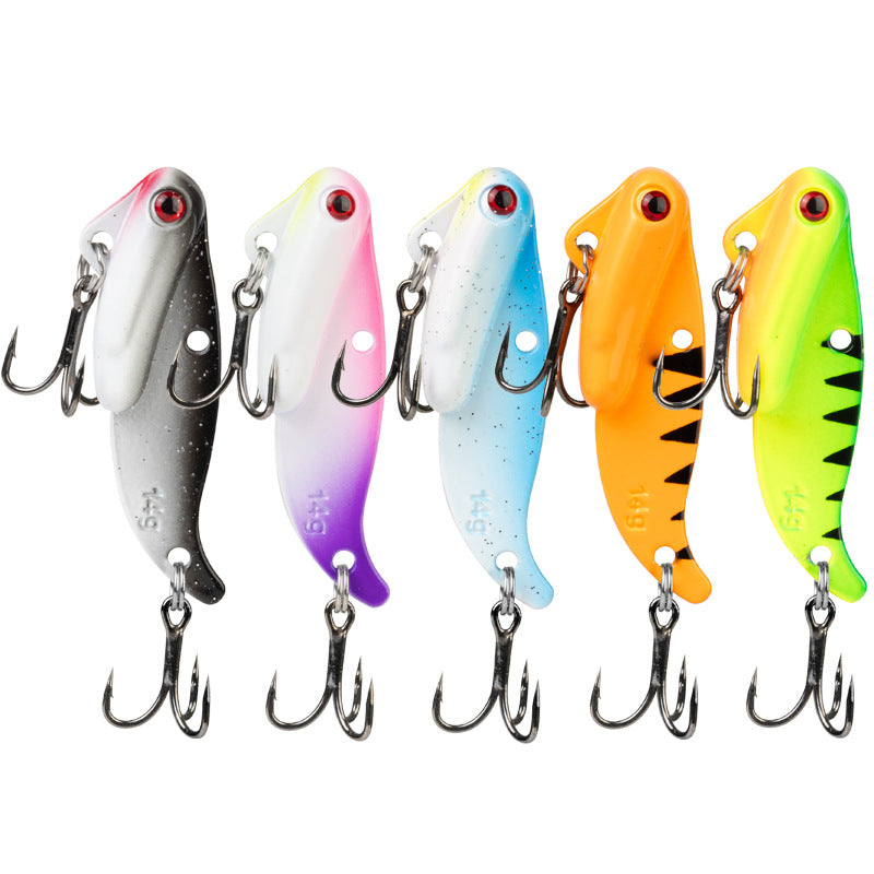 5Pcs Metal VIB Lures Long Casting Spoon Baits for Bass Trout Pike