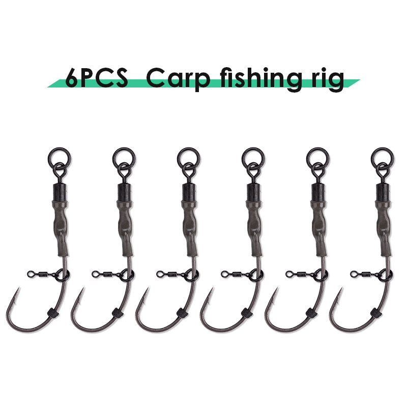 6 pcs Ronnie fishing set swivel