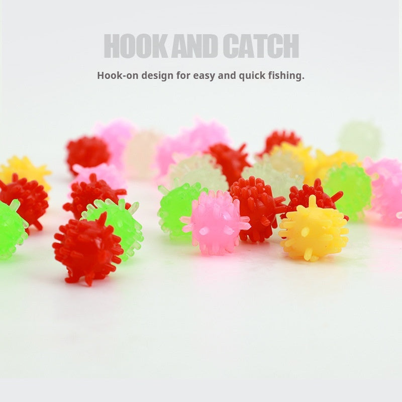 20Pcs Sweet Corn Scent Floating Spike Ball Soft Baits 10mm 0.6g, Lure & Coarse Fishing Bait for Trout