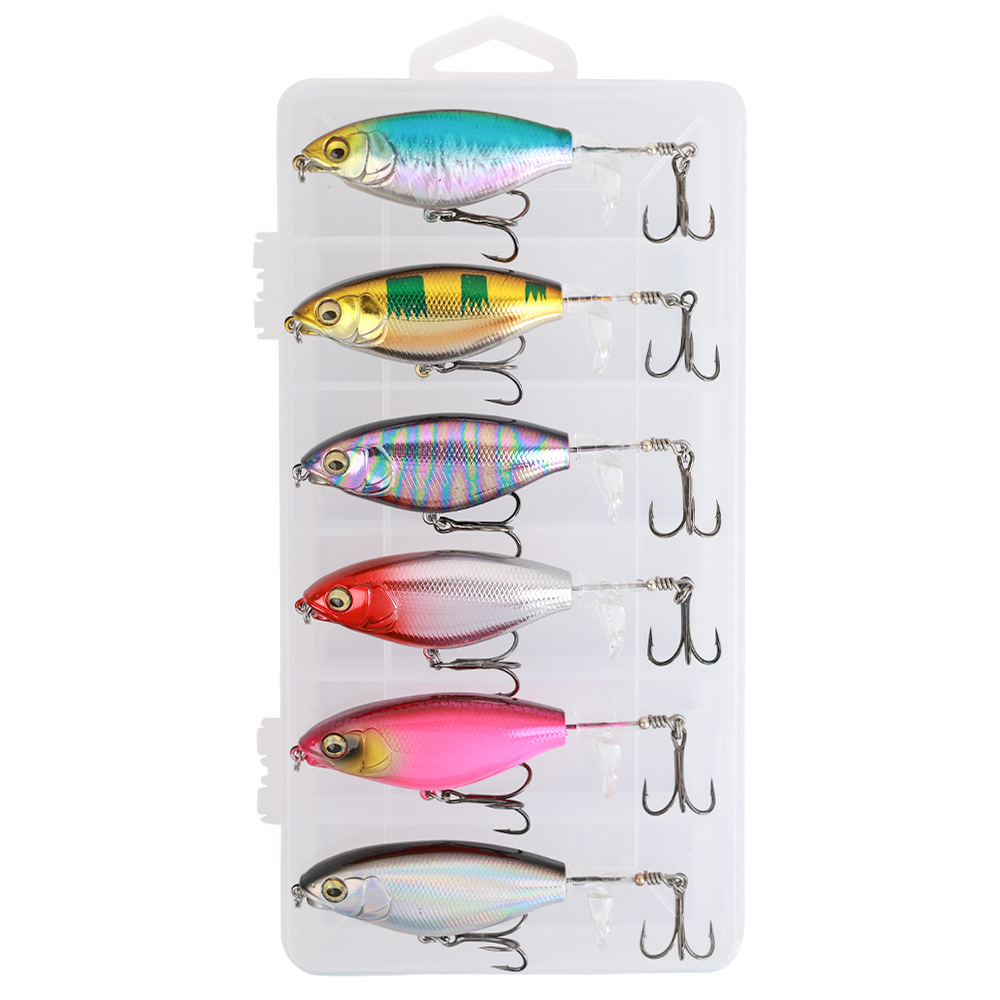 Rotating Tail Popper Lure 6.a5g 12g Artificial Hard Bait Topwater Spinner Pencil Swimbait Freshwater Saltwater Fishing Gear