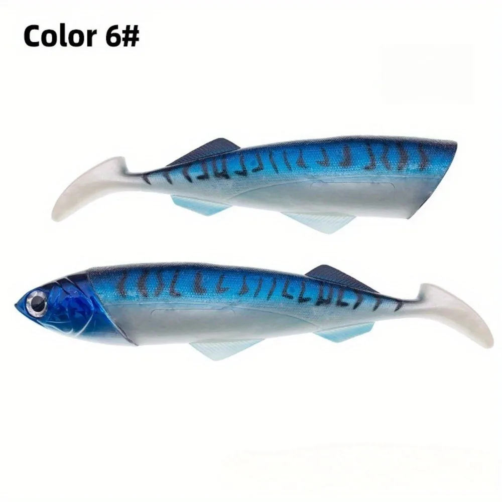 1Set Glow Head Slow-Sink Soft Lure 415g/516g | Extra-Heavy Duty Boat Fishing Lure for Tuna & Shark | Deep Sea Jigging