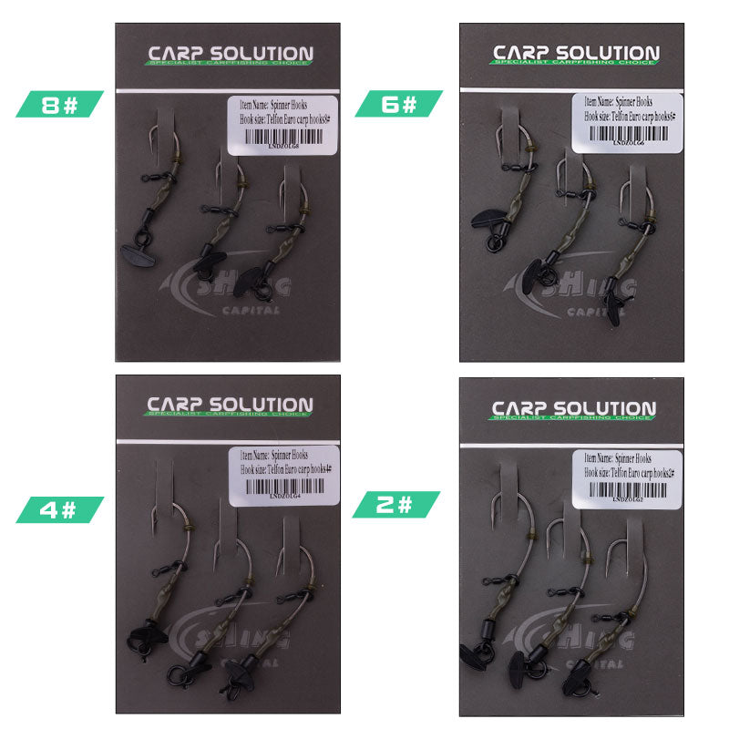 6 pcs Ronnie fishing set swivel