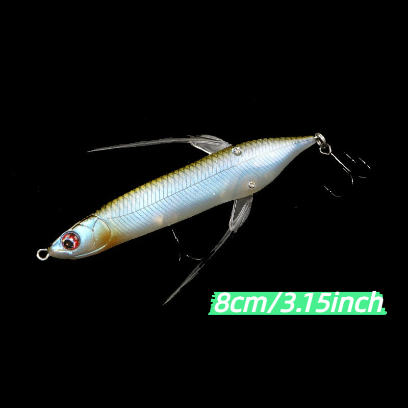 80mm 6.5g Dragonfly Topwater Fishing Lure Insect Imitation Floating Popper Tractor Bait Freshwater Lure for Predatory Fish