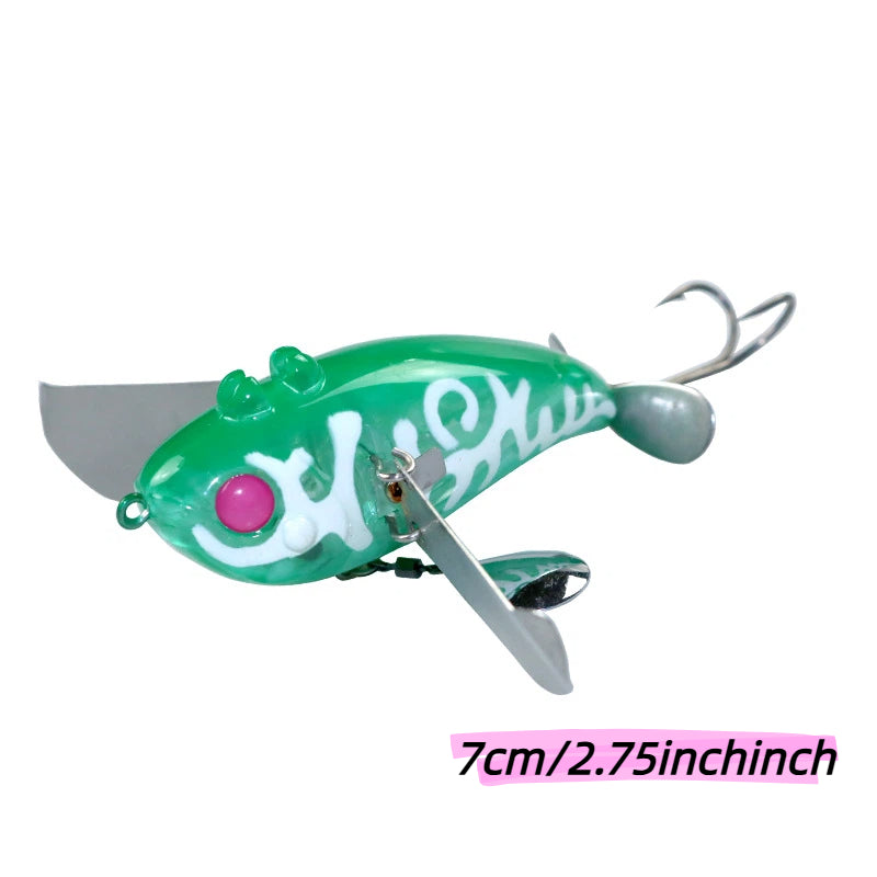 20g Water Cicada Topwater Popper Lure With Propeller Big Splash Impact Bionic Hard Bait For Catfish Culter Bass Fishing