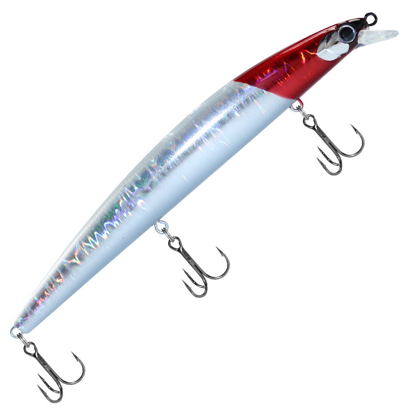 Shallow Diving Floating Minnow Lure, 14.5g/21g, 3 Hooks