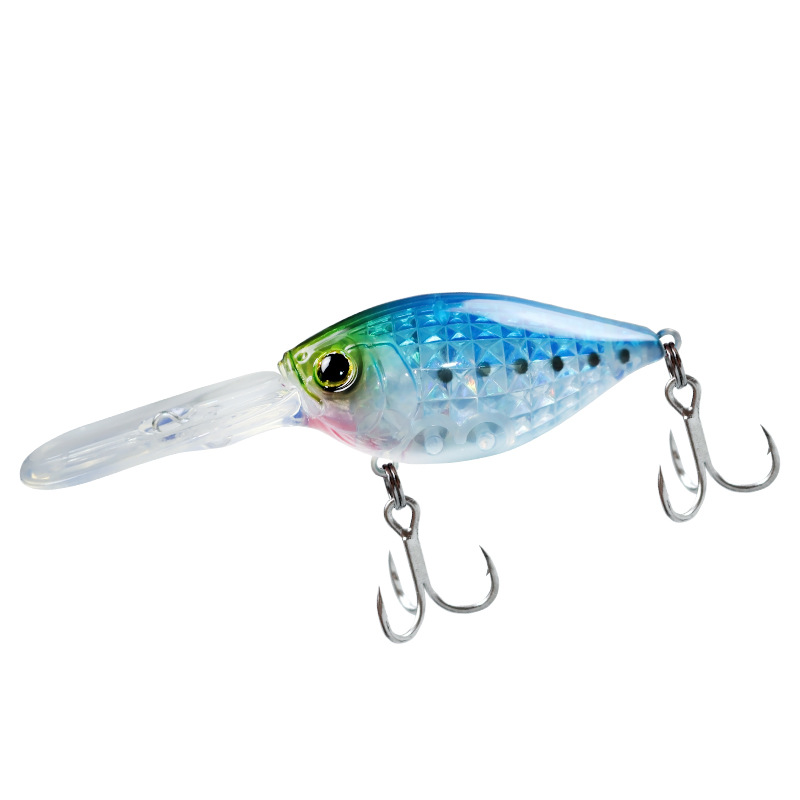 Hot Sale Japanese Style Long Cast Deep Diving Long Lip Fat Crankbait 50mm 10g Floating Fishing Lure for Bass Mandarin Fish Top Sell