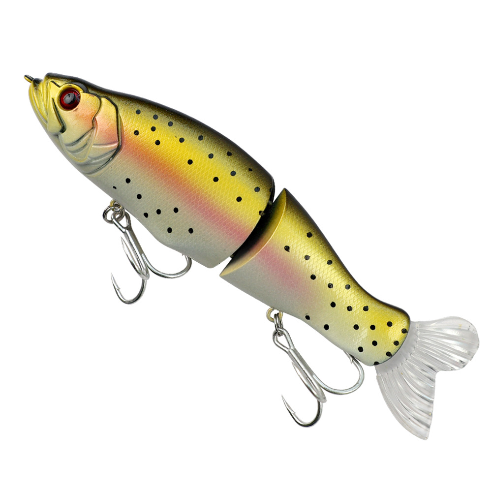 140mm 13g 2 Segments Jointed Swimbait Sinking Wobbler Lifelike Crankbait Artificial Hard Bait for Pike Bass Fishing