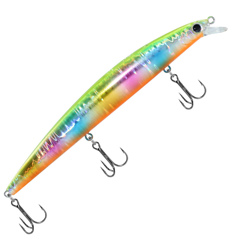Shallow Diving Floating Minnow Lure, 14.5g/21g, 3 Hooks