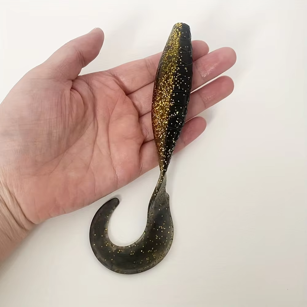 5PCS 16cm T-Tail Shad Soft Bait Silicone Worm Swimbait Artificial Lure for Bass And Pike Effective for Saltwater & Freshwater Fi