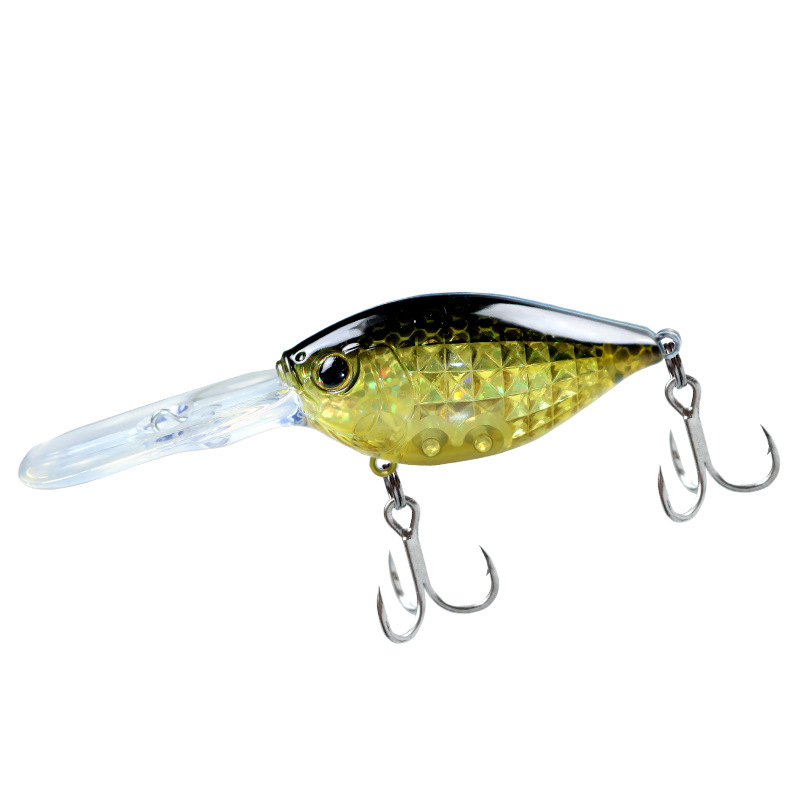 Hot Sale Japanese Style Long Cast Deep Diving Long Lip Fat Crankbait 50mm 10g Floating Fishing Lure for Bass Mandarin Fish Top Sell