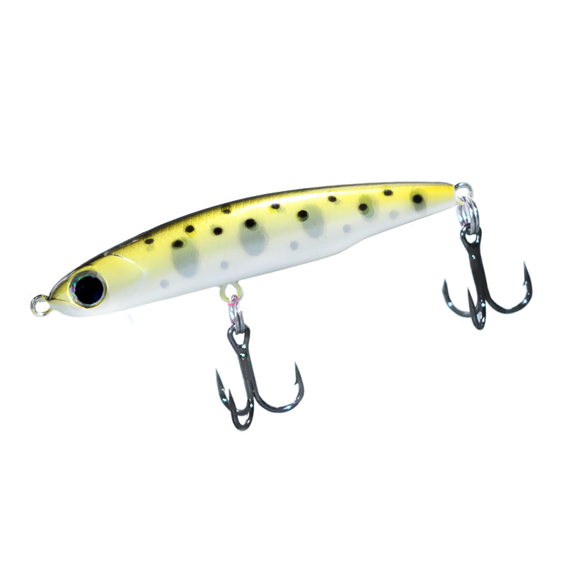 Mini silver fish style sinking pencil lure, micro fishing design, full water layer available, available in 8g and 13g. Long-cast road fishing hard bait, ideal for catching topmouth culter, suitable for all water depths.