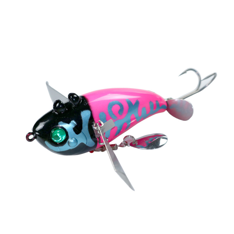 20g Water Cicada Topwater Popper Lure With Propeller Big Splash Impact Bionic Hard Bait For Catfish Culter Bass Fishing