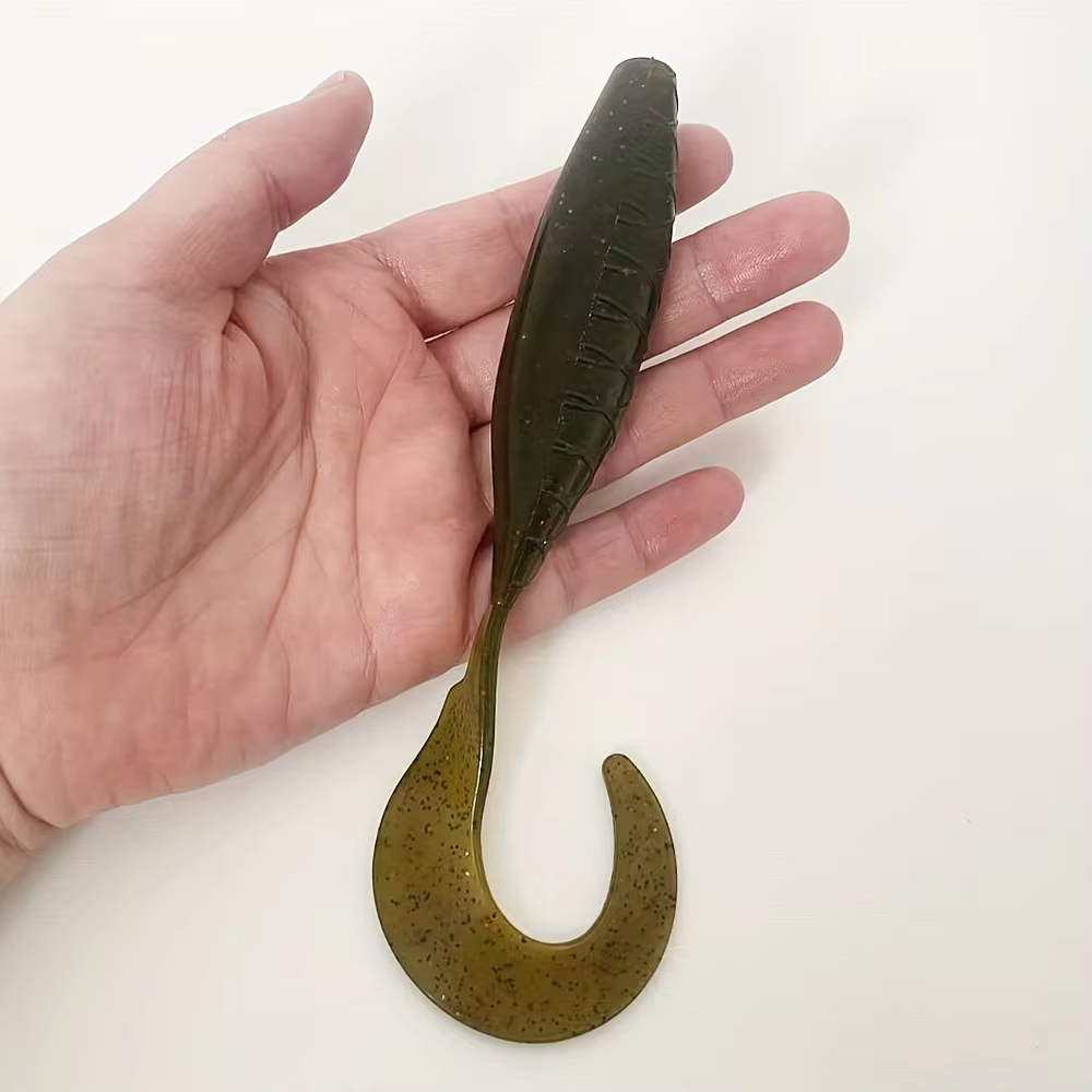 5PCS 16cm T-Tail Shad Soft Bait Silicone Worm Swimbait Artificial Lure for Bass And Pike Effective for Saltwater & Freshwater Fi