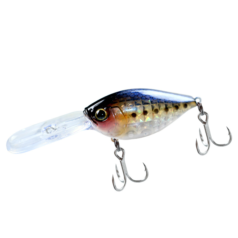 Hot Sale Japanese Style Long Cast Deep Diving Long Lip Fat Crankbait 50mm 10g Floating Fishing Lure for Bass Mandarin Fish Top Sell