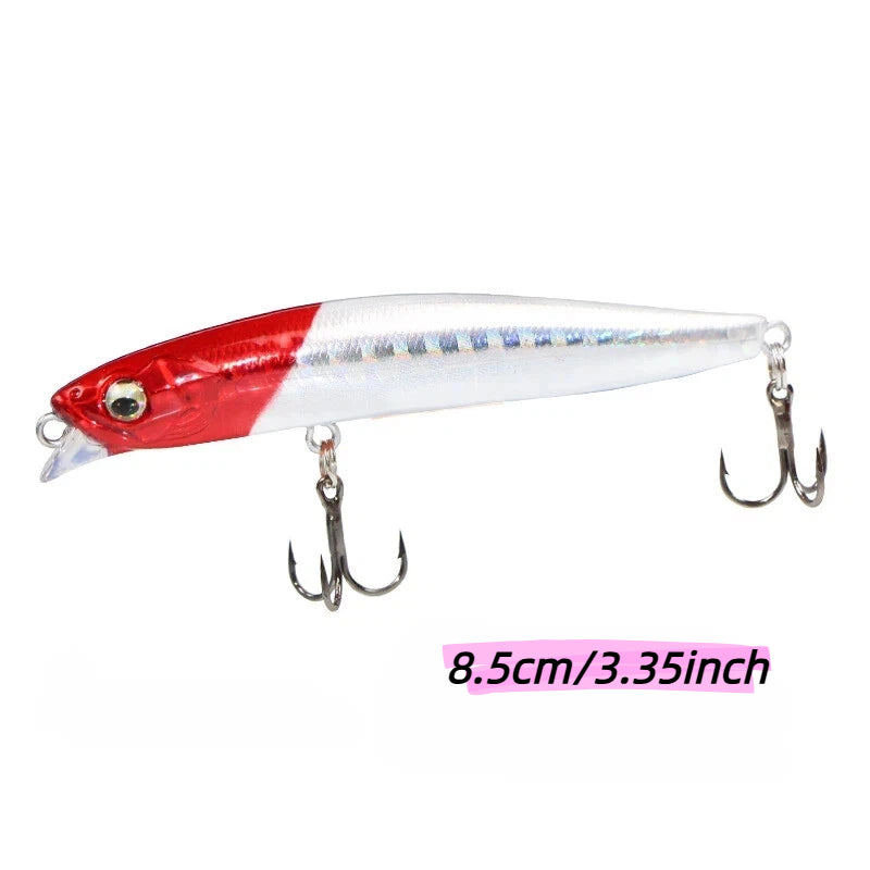 Sinking Minnow Fishing Lure Set Long Cast Artificial Bait Kit Freshwater Saltwater Lures for Culter Bass Mandarin Fish Pike Mackerel