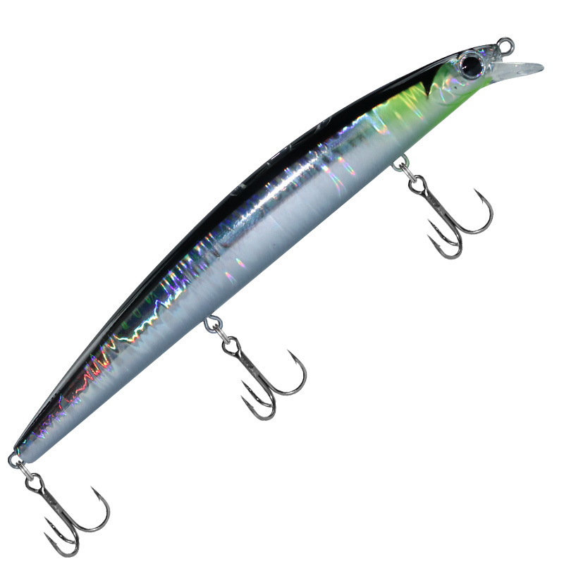 Shallow Diving Floating Minnow Lure, 14.5g/21g, 3 Hooks