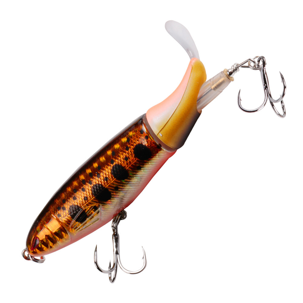 13g 10cm Propeller Tractor Topwater Pencil VIB Lure Hard Bait with Rotating Tail for Pike Bass