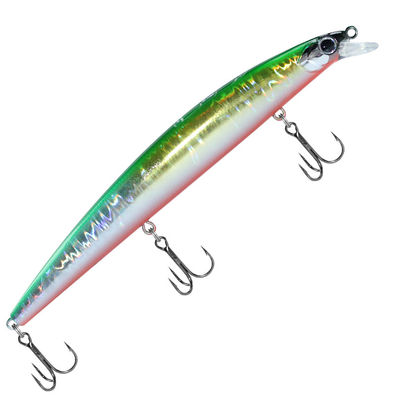 Shallow Diving Floating Minnow Lure, 14.5g/21g, 3 Hooks