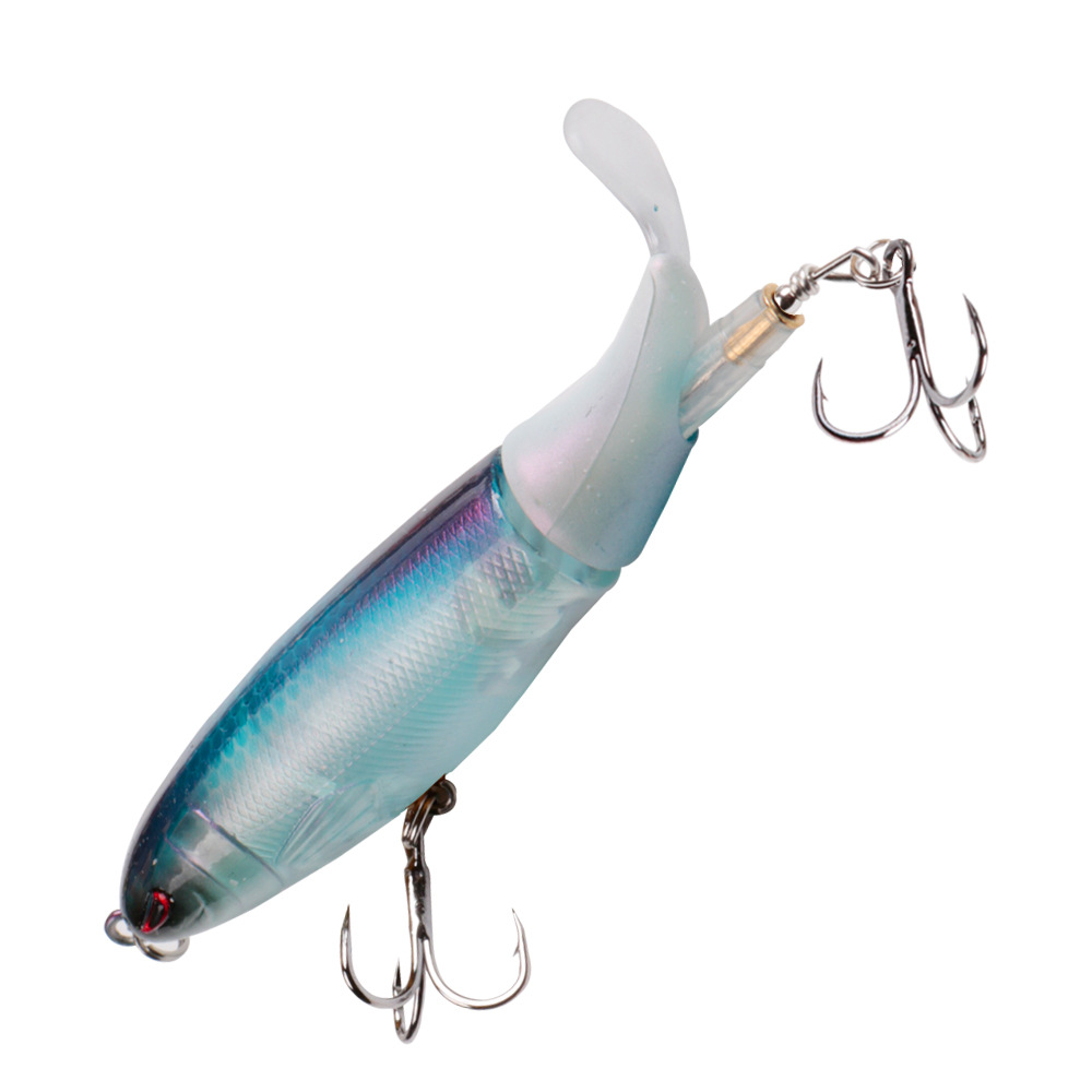 13g 10cm Propeller Tractor Topwater Pencil VIB Lure Hard Bait with Rotating Tail for Pike Bass
