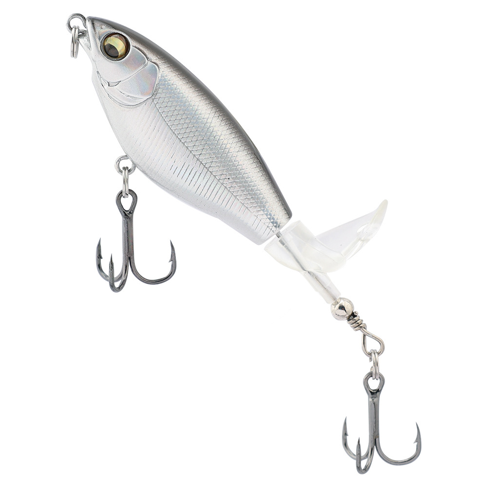 Rotating Tail Popper Lure 6.a5g 12g Artificial Hard Bait Topwater Spinner Pencil Swimbait Freshwater Saltwater Fishing Gear