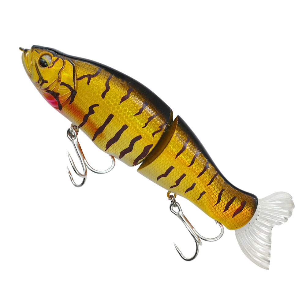 140mm 13g 2 Segments Jointed Swimbait Sinking Wobbler Lifelike Crankbait Artificial Hard Bait for Pike Bass Fishing