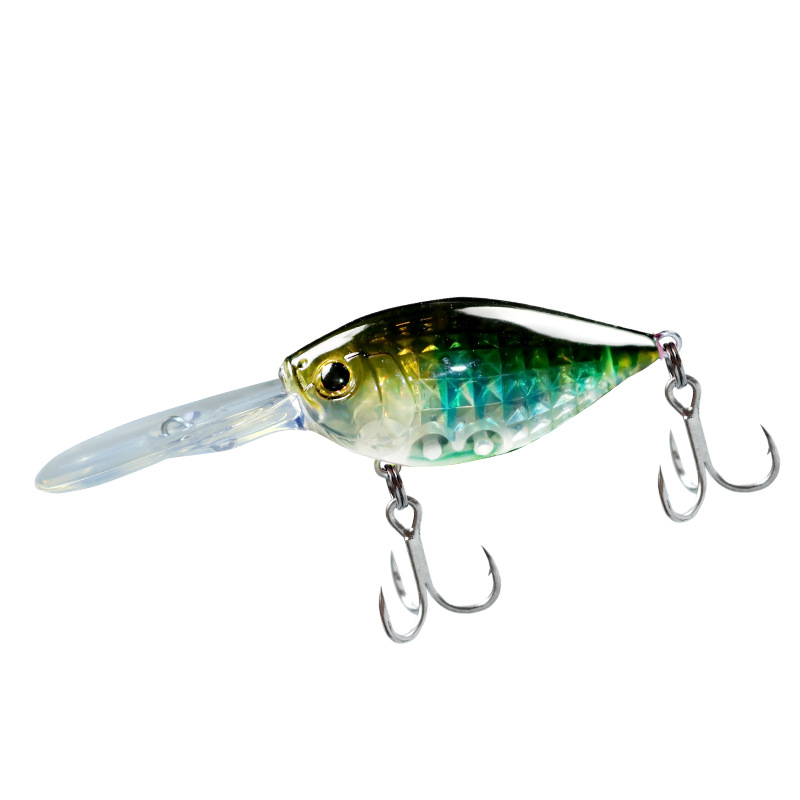 Hot Sale Japanese Style Long Cast Deep Diving Long Lip Fat Crankbait 50mm 10g Floating Fishing Lure for Bass Mandarin Fish Top Sell