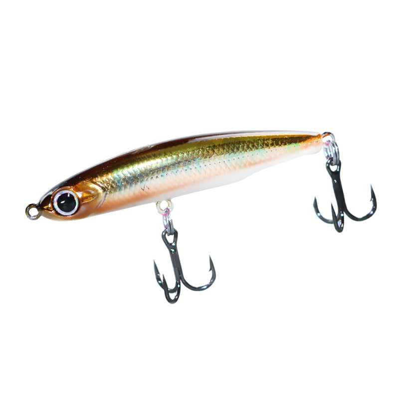 Mini silver fish style sinking pencil lure, micro fishing design, full water layer available, available in 8g and 13g. Long-cast road fishing hard bait, ideal for catching topmouth culter, suitable for all water depths.
