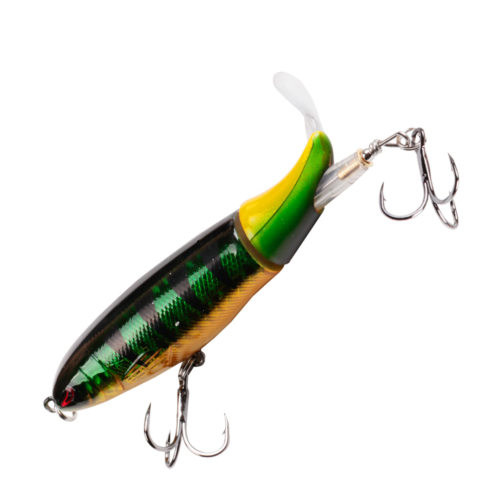 13g 10cm Propeller Tractor Topwater Pencil VIB Lure Hard Bait with Rotating Tail for Pike Bass