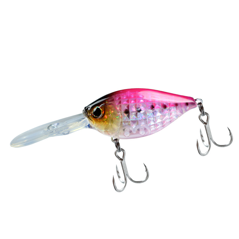Hot Sale Japanese Style Long Cast Deep Diving Long Lip Fat Crankbait 50mm 10g Floating Fishing Lure for Bass Mandarin Fish Top Sell