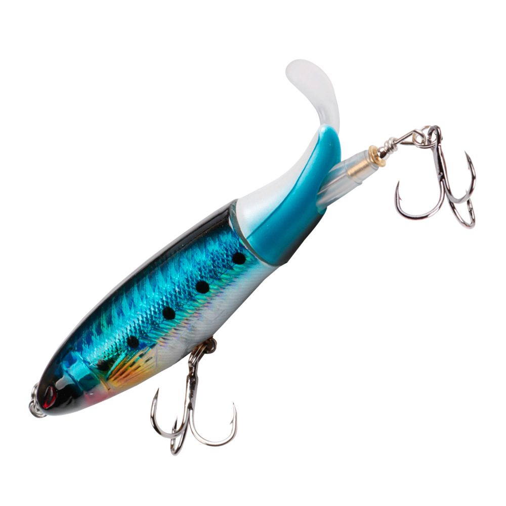 13g 10cm Propeller Tractor Topwater Pencil VIB Lure Hard Bait with Rotating Tail for Pike Bass