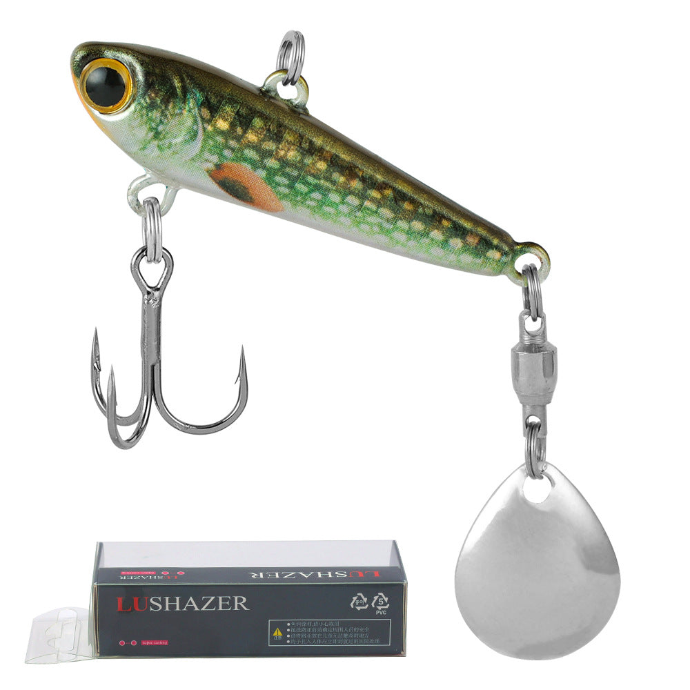 1Pcs Spinner Tail VIB Lure 3D Scale Bionic Metal Vibration Bait Long Casting Saltwater Freshwater Fishing Bait