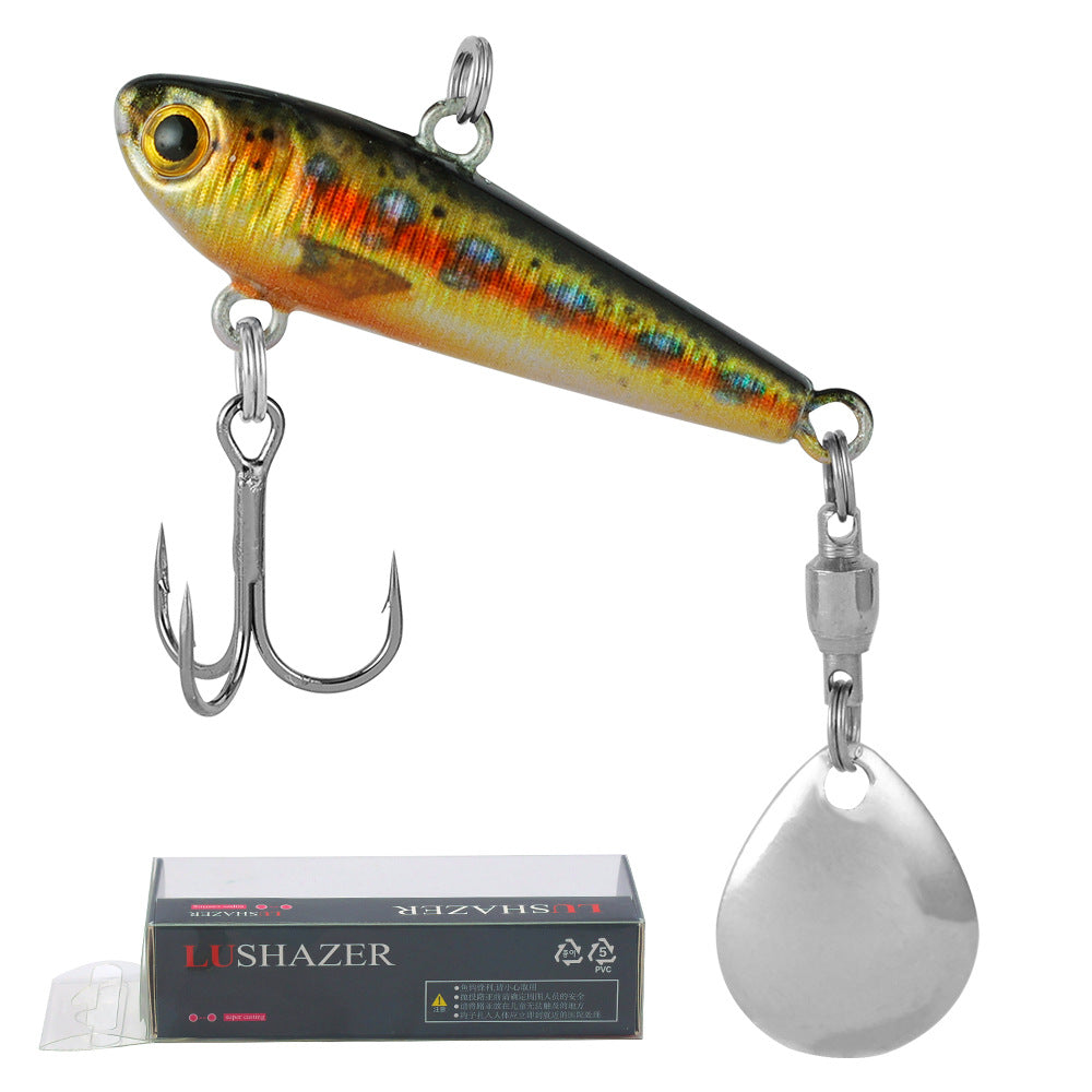 1Pcs Spinner Tail VIB Lure 3D Scale Bionic Metal Vibration Bait Long Casting Saltwater Freshwater Fishing Bait