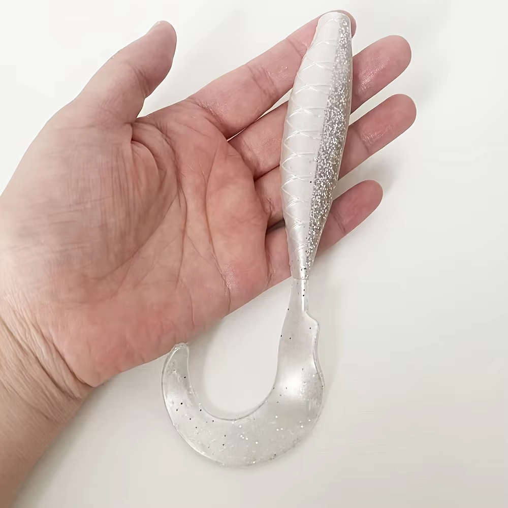 5PCS 16cm T-Tail Shad Soft Bait Silicone Worm Swimbait Artificial Lure for Bass And Pike Effective for Saltwater & Freshwater Fi