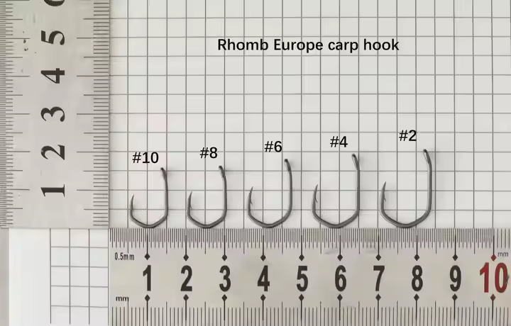 Carp fishing group prismatic hook combination