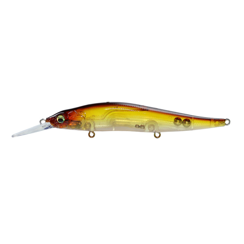Hot Sale Long Cast Slow Sinking Long Lip Minnow Lure 110mm 14g Sea Fishing Hard Bait Simulation Fishing Lure for Bass Topmouth Culter