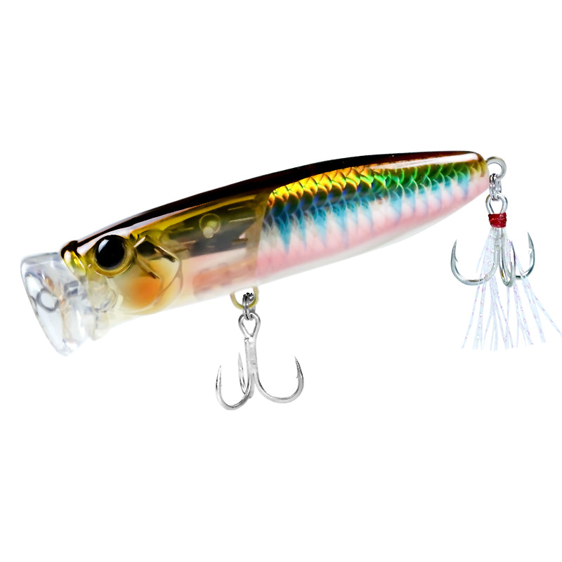 Far cast water system Crazy Lin Flash Lin reflective round mouth wave climbing 8g18g floating water wave picking bait bait