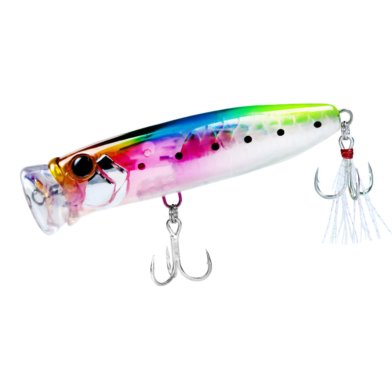 Far cast water system Crazy Lin Flash Lin reflective round mouth wave climbing 8g18g floating water wave picking bait bait