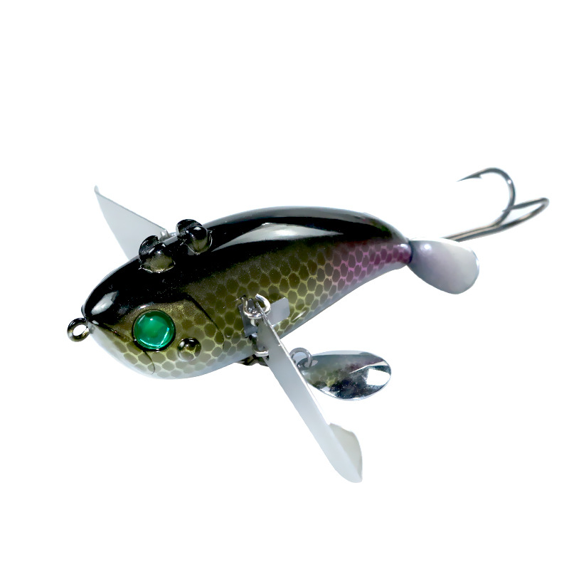 20g Water Cicada Topwater Popper Lure With Propeller Big Splash Impact Bionic Hard Bait For Catfish Culter Bass Fishing