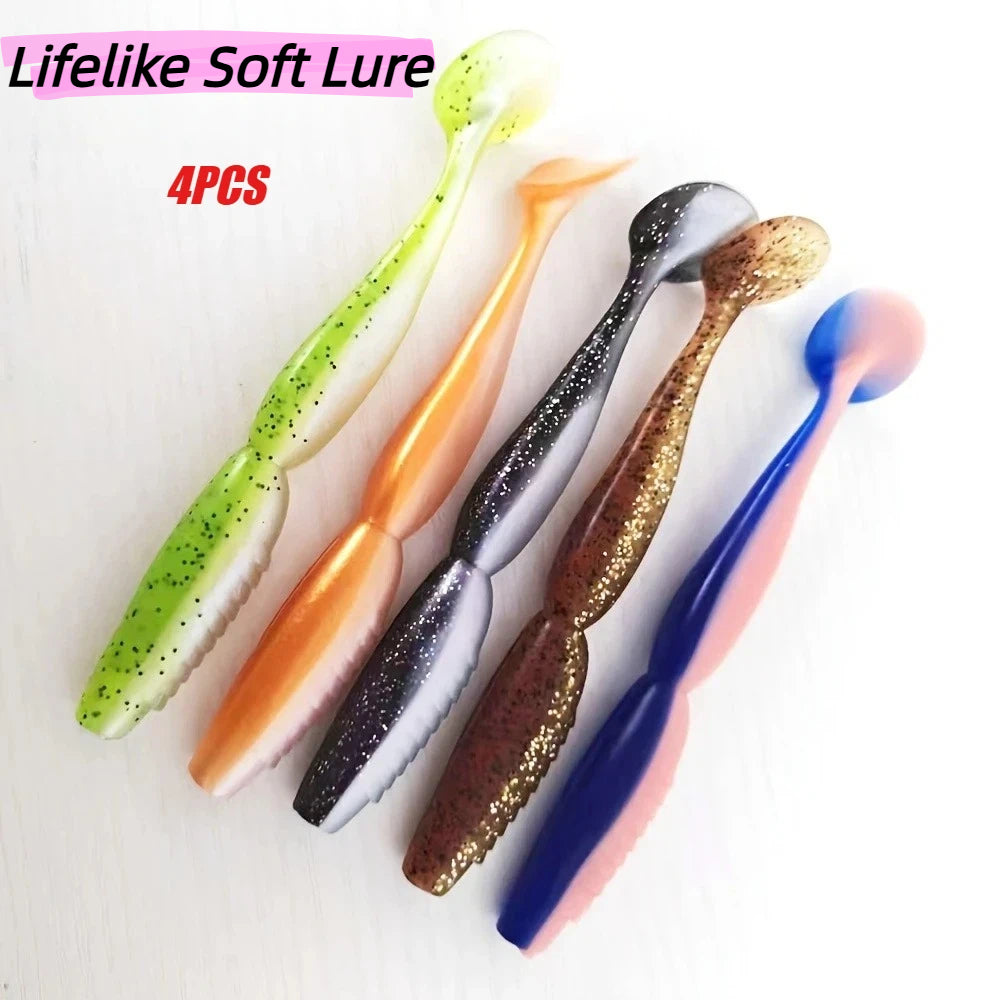 4PCS 125mm 2-Section Swimbait | Ultra-Realistic Swimming Action for Deep Diving & Multi-Depth Fishing
